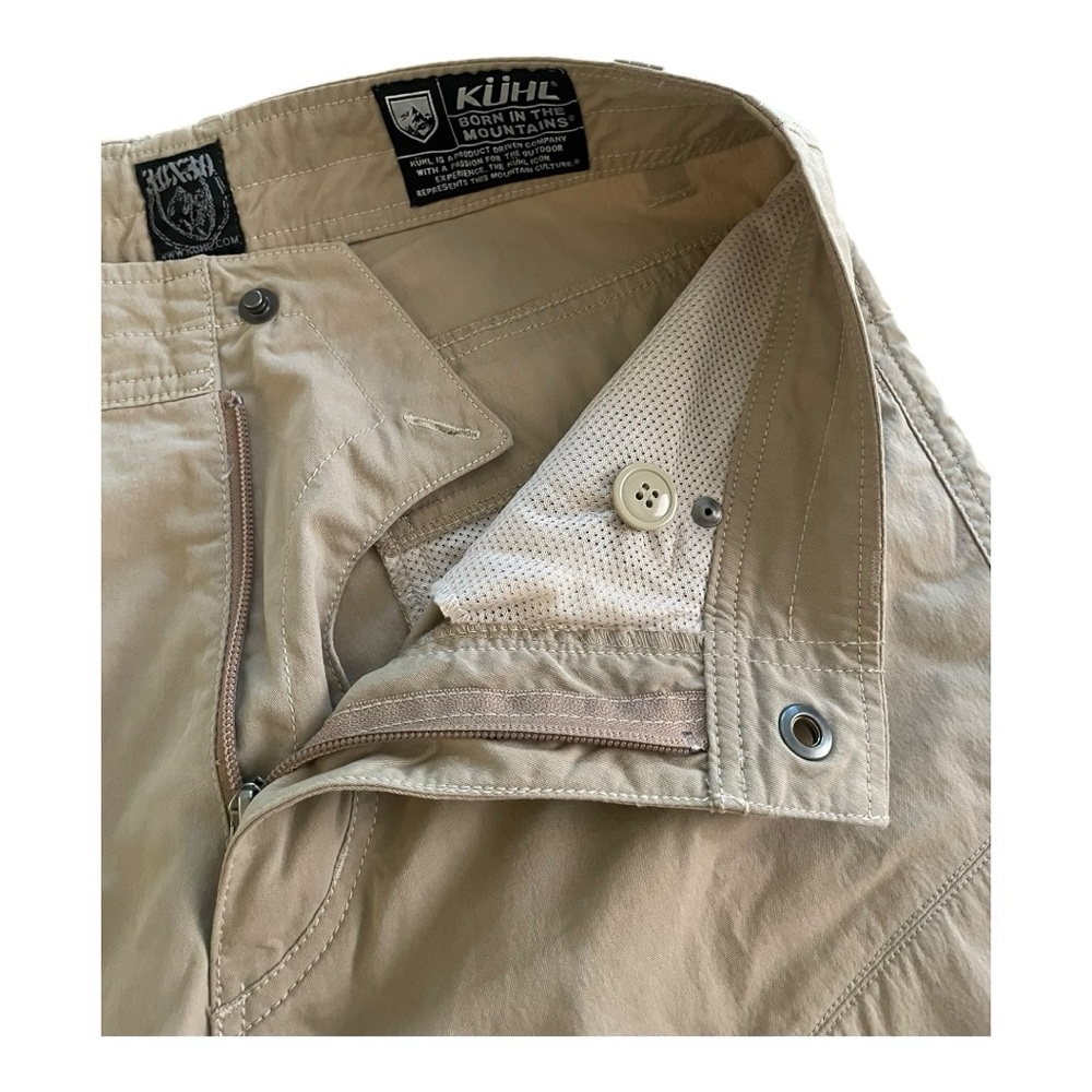 Men's KUHL BORN IN THE MOUNTAINS Tan Cargo Pants 30X30 - Picture 4 of 16